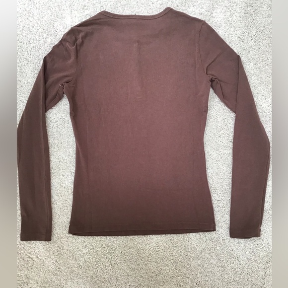 SKIMS Cotton Henley | Cocoa - Picture 9 of 10